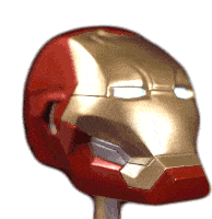 Iron Man Helmet 3d Model Sticker - Iron Man Helmet Iron Man 3d Model Stickers