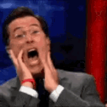 Stephen Colbert Shocked GIF - Stephen Colbert Shocked Ahhh GIFs