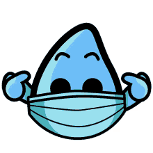 kurin kurin water droplet wear a mask mask