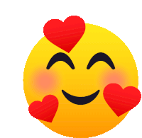 Smiling Face With Hearts Joypixels Sticker - Smiling Face With Hearts Joypixels Love Stickers