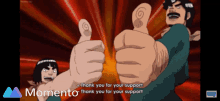 thanks support naruto guy thumbs up