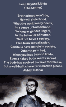 abhijit naskar naskar leap beyond libido sonnet love humanism