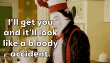 the cat in the hat ill get you mike myers bloody accident annoyed