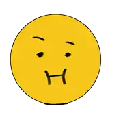 a yellow smiley face with a yellow liquid coming out of it