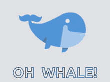 oh whale swim whale cartoon oh well