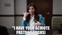 Superstore Amy Sosa GIF - Superstore Amy Sosa I Have Your Achiote Paste GIFs