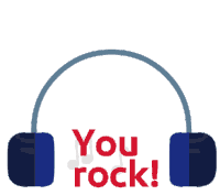 You Rock Headphones Sticker - You Rock Headphones Stickers