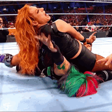 becky lynch disarm her asuka tap out wwe