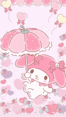 Pink kawaii clearance wallpaper