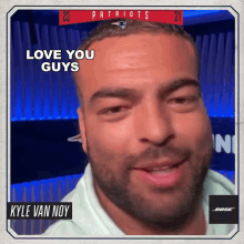 Love You Guys Kyle Van Noy GIF - Love You Guys Kyle Van Noy I Love You All GIFs