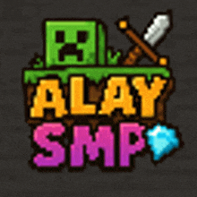 a logo for a video game called alay smp .