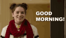 Emilia Clarke Good Morning GIF - Emilia Clarke Good Morning Smiling GIFs