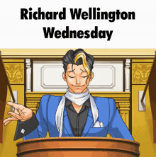 richard wellington ace attorney phoenix wright justice for all wednesday
