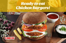 Chicken Burger Eat GIF