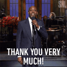 Thank You Very Much Dave Chappelle GIF - Thank You Very Much Dave Chappelle Saturday Night Live GIFs