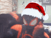 Miles Morales Spiderman GIF - Miles Morales Spiderman Christmas GIFs