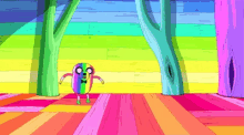 Jake Rainbow Unicorn GIF - Jake Rainbow Unicorn Adventure Time GIFs