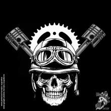 Skull Motorcycle GIF