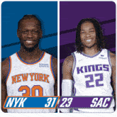 New York Knicks (31) Vs. Sacramento Kings (23) First-second Period Break GIF