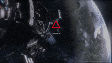 a red triangle with the words " logging in " above it