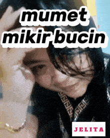 a picture of a woman with the words mumet mikirbucin