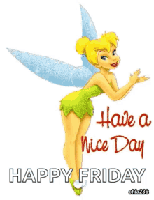 have a nice day tinkerbell best wishes for a nice day good afternoon good morning happy sunday