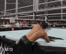 Seth Rollins Almost Impaled GIF - Seth Rollins Almost Impaled Escape GIFs