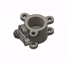a drawing of a mechanical device with a handle