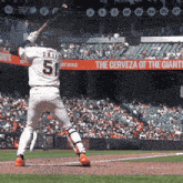 a baseball player named j.h. lee is about to swing his bat