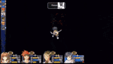 a screenshot of a video game shows a group of characters and their numbers