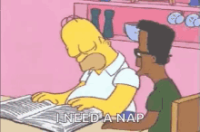 Homer Simpson Sleepy GIF