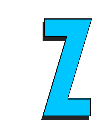 Colorful Z Letter Z Sticker - Colorful Z Letter Z Different Colors Stickers