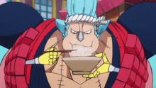 Franky Eating GIF - Franky Eating One Piece GIFs