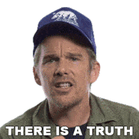 There Is A Truth Ethan Hawke Sticker - There Is A Truth Ethan Hawke Big Think Stickers