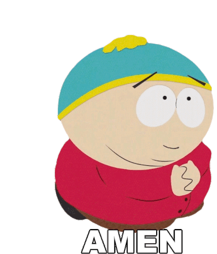 Amen Eric Cartman Sticker - Amen Eric Cartman South Park Stickers