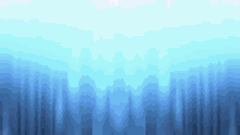 a computer generated image of a blue sky with mountains in the distance