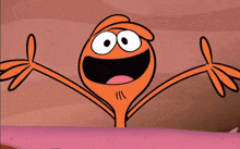 a cartoon character with a purple heart in his eyes