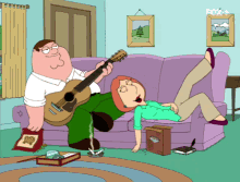 guitar eats peter griffin family guy