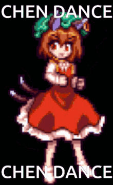 chendance chen touhou snapperpaw