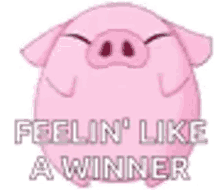 Pig Feeling Like A Winner GIF - Pig Feeling Like A Winner Wiggle GIFs
