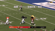 a football game between the bengals and bills