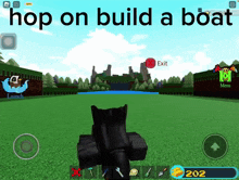 Build A Boat For Treasure Hop On Build A Boat GIF - Build A Boat For Treasure Build A Boat Hop On Build A Boat GIFs