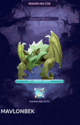 a screenshot of a video game showing gargoyle yellow and mavlonbek