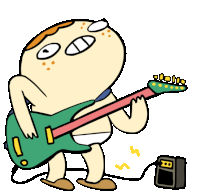 Sherman Plays Guitar In Underpants Sticker - Shermans Night In Guitar Rock And Roll Stickers