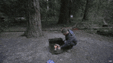 Camping With Steve Steve Wallis GIF - Camping With Steve Steve Wallis Steve Wallis Explosion GIFs