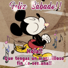 Feliz Sabado Mickey Mouse GIF - Feliz Sabado Mickey Mouse GIFs