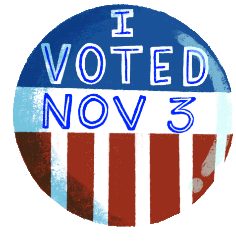 I Voted Nov3 Sticker - I Voted Nov3 November3 Stickers