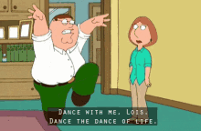 Dance With Me GIF - Family Guy Peter Lois GIFs