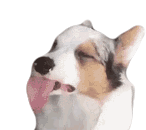 Licking Dog Sticker - Licking Dog Puppy Stickers