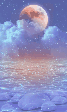 Art Moon GIF - Art Moon Water GIFs